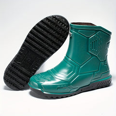 Men's Mid Top Rain Boots Outdoor Galoshes