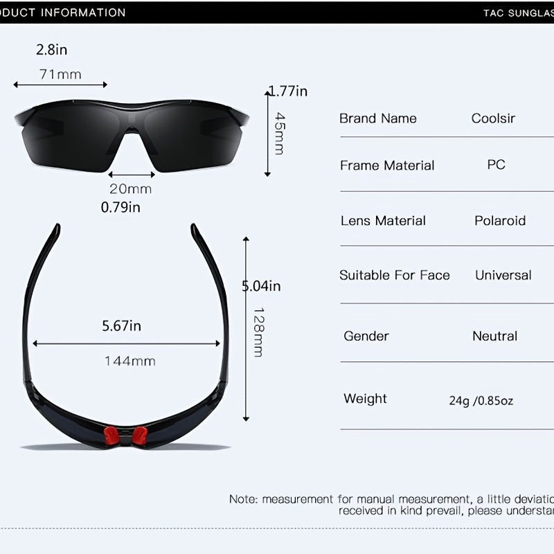 Outdoor Sports Polarized Sunglasses for Fishing Running