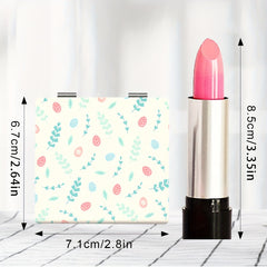 Floral Compact Mirror Portable for On the Go Touch Ups