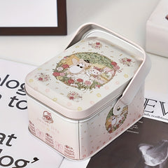 Christmas Rabbit Candy Box Tin Case Wedding
