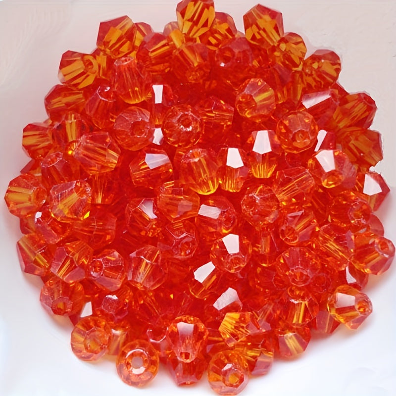 3mm Double Cone Crystal Rhombus Glass Beads DIY Bracelet Necklace Loose Beads
