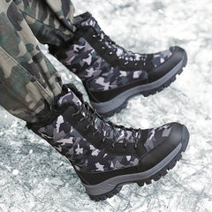 Women's Camo High Boots Anti Slip Hiking Shoes