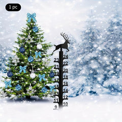 Creative Elk Metal Snow Gauge Large Iron Snow Measuring Ruler