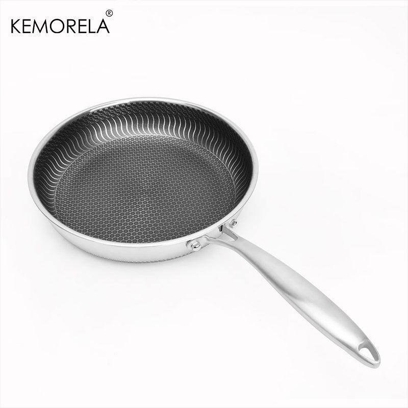 Non Stick Skillet Stainless Steel Wok Saute Pan