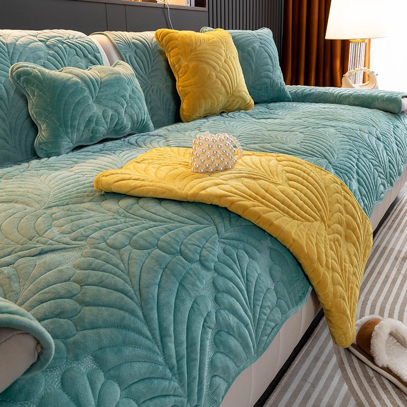 Velvet Sofa Slipcover Non-slip Anti-scratch Cover