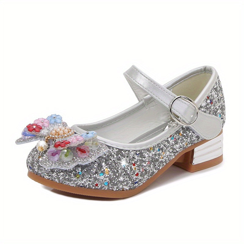 Girls' Cartoon Ballet Shoes With Bow Tie Lightweight Princess Sandals