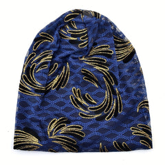Lace Embroidery Beanie Vintage Elastic Turban Casual Head Wrap Soft Bonnet