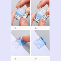 6Pcs Small Transparent Clam Clip Binder Clips