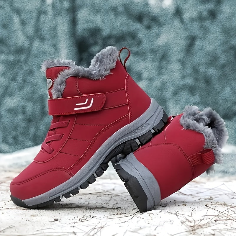 Thermal Non Slip Tactical Hiking Shoes Fastener Ankle Boots