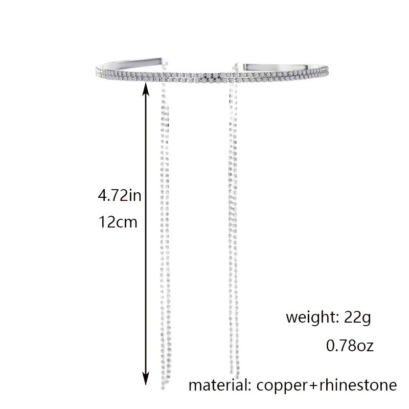 Copper Rhinestone Headband for Bridal Wedding Hair