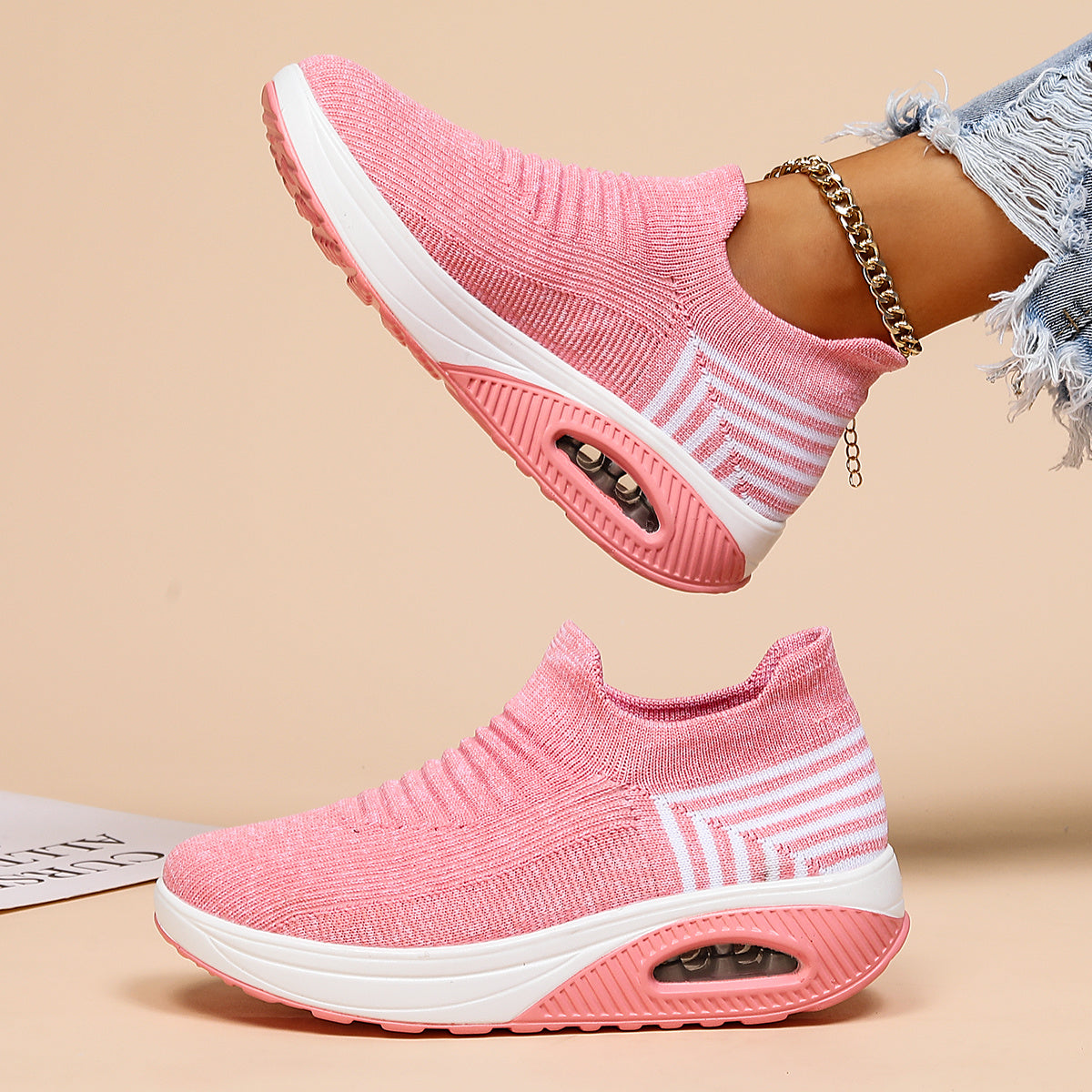 Women's Slip-On Breathable Casual Sneakers with Air Cushion