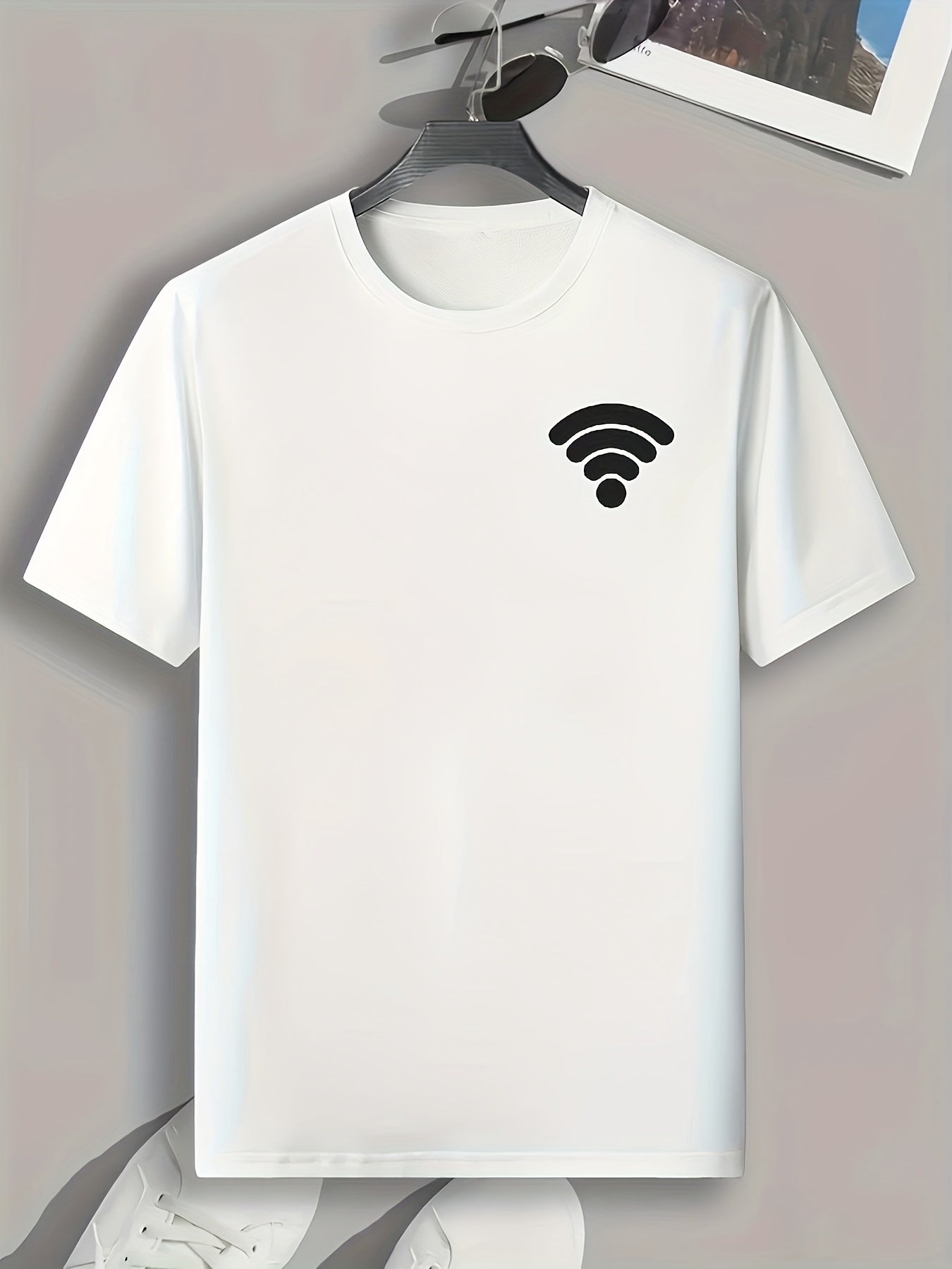 Wi-Fi Signal Print Men's Sports Tee