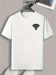 Wi-Fi Signal Print Men's Sports Tee