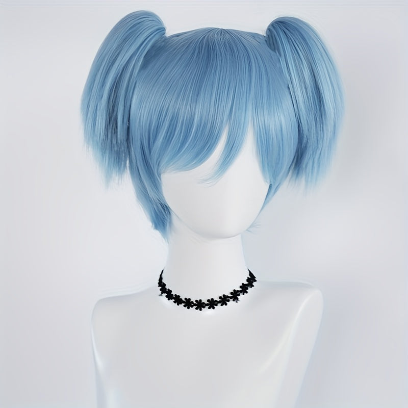Anime Double Ponytail Cosplay Wig Ice Double Ponytail