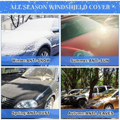 Car Windscreen Cover Magnetic Snow Cover with Mirror Covers