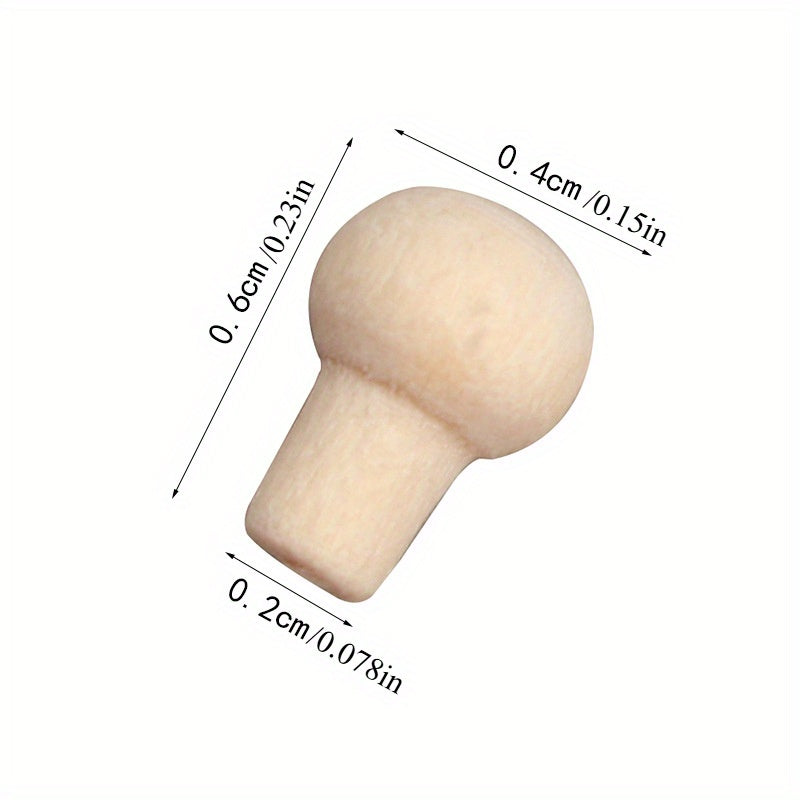 20pcs Wooden Drawer Pulls & Window Handles 1:12 Scale for Dollhouse DIY Apricot