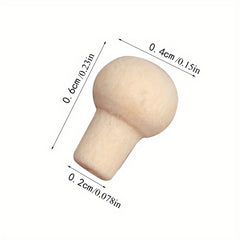 20pcs Wooden Drawer Pulls & Window Handles 1:12 Scale for Dollhouse DIY Apricot
