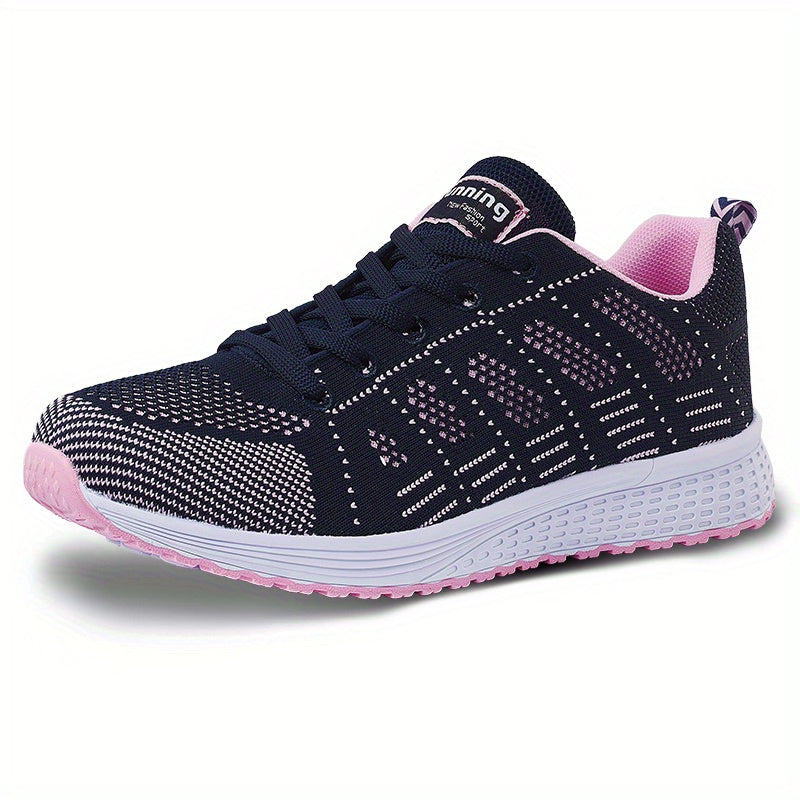 Women's Lace-up Casual Sneakers Comfortable Walking Shoes