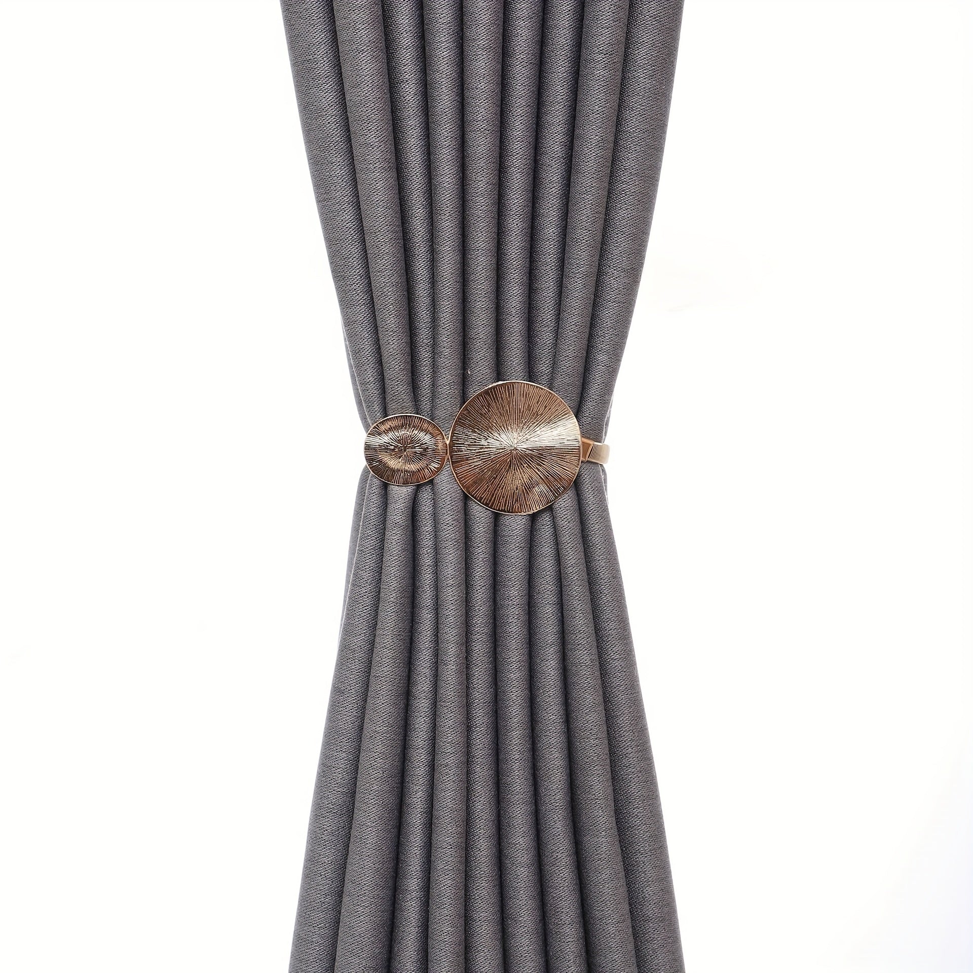 2pcs Metal Spring Strap Curtain Tieback Elastic Curtain Buckle