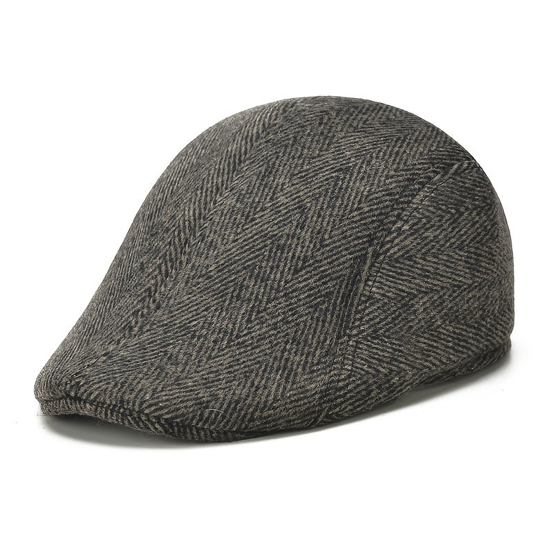 Vintage Woolen Beret Hat for Autumn Winter Fashion