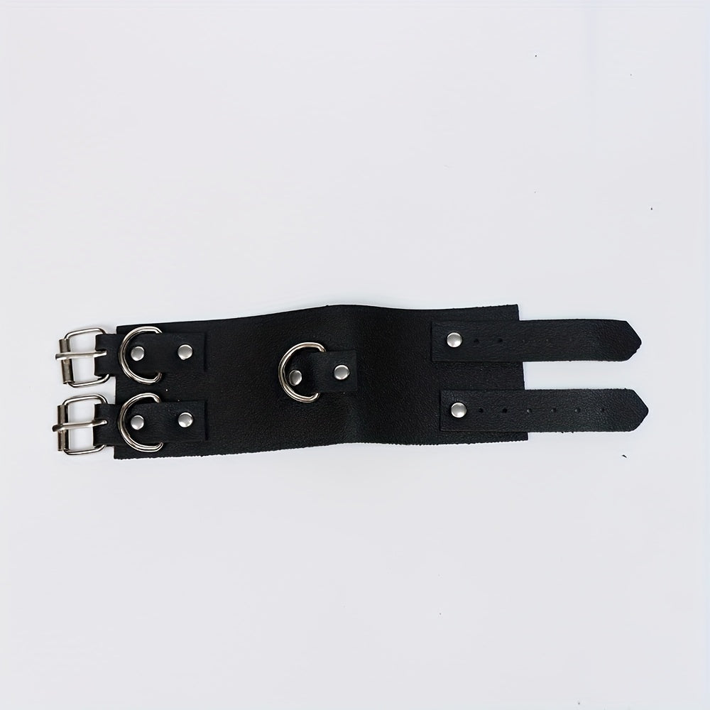 Punk Gothic Leather Wristband PU