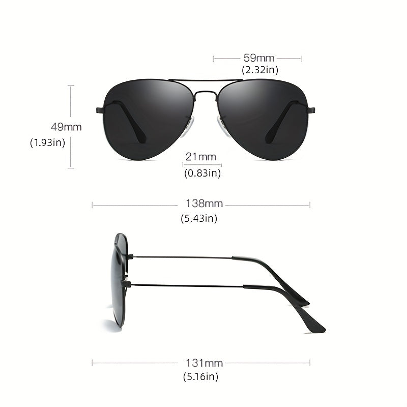 Retro Metal Frame Sunglasses Men's Sports Glasses