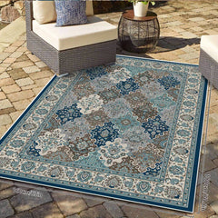 Vintage Boho Area Rugs Non Slip Low Pile Washable