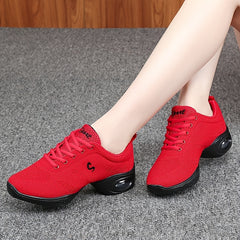 Arch Support Non Slip Dance Shoes Mesh Breathable Comfortable Woven Shoes
