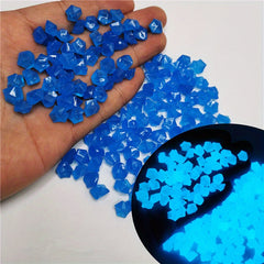 300 Glow Dark Garden Pebbles Outdoor Aquariums Decor