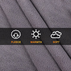 Outdoor Hooded Stadium Blanket Waterproof Windproof Fleece Portable Warm