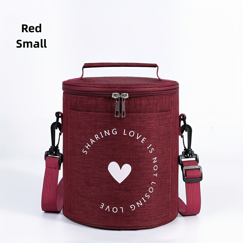 OXFORD Cylinder Lunch Bag Insulated for Travel and Work