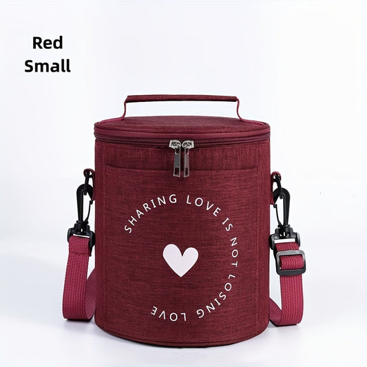 OXFORD Cylinder Lunch Bag Insulated for Travel and Work
