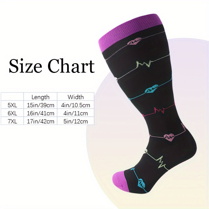  Copper Compression Socks 15-20 mmHg Extra Wide Calf