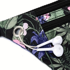 Floral Print Fanny Pack Lightweight Outdoor Sling Bag