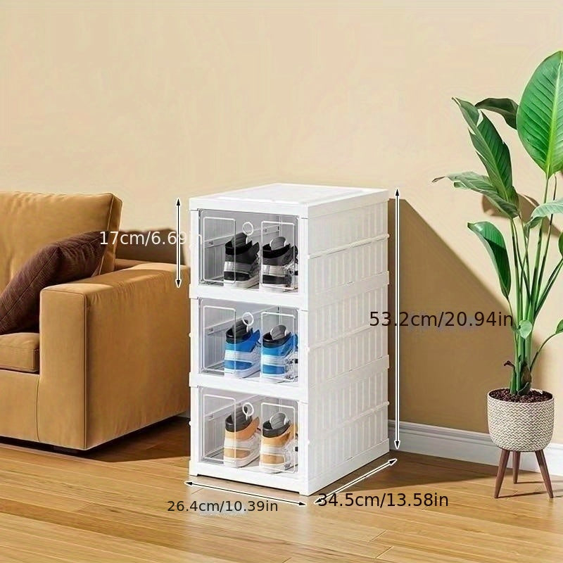 Plastic Storage Box With Doors Portable Box For Books Snacks Clothes Toys