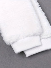 Fleece Bear Jacket For Baby Boys & Girls, Warm Hooded Coat