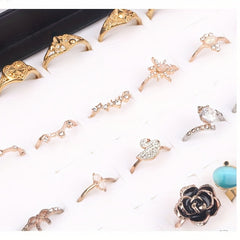 36 Holes Jewelry Box Transparent Earrings & Ring Storage