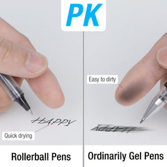 16Pcs Fine Point Rollerball Pens 0.5mm Gel Ink Extra Thin Tip Writing