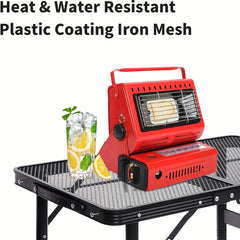 Portable Folding Table Adjustable Height for Indoor Outdoor Travel BBQ Beach