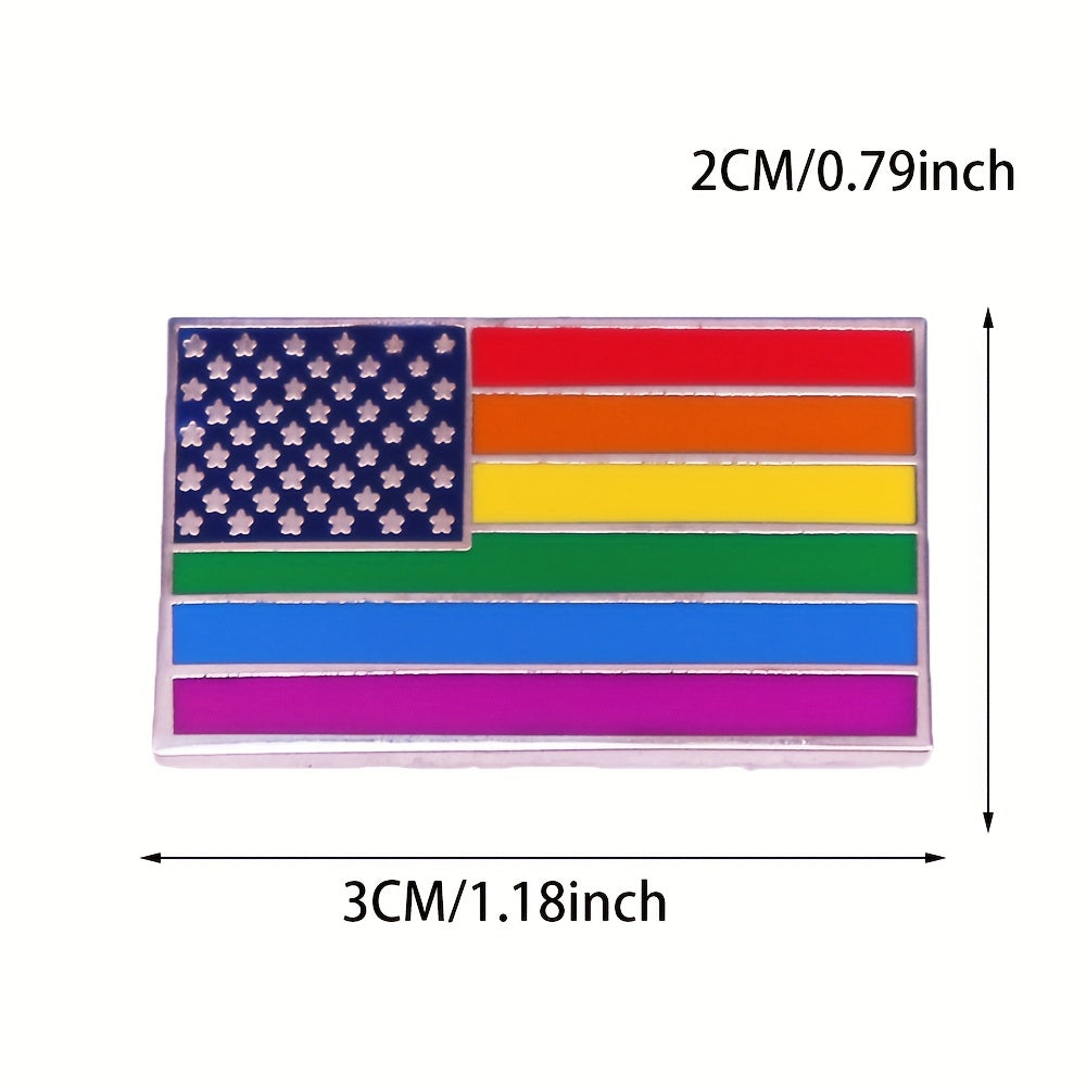 LGBTQ Rainbow Pride Flag Pin Gay Brooch Gift