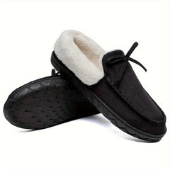 Plush Lined Thermal Furry Snow Shoes Winter Keep Warm Comfortable Flat Boots