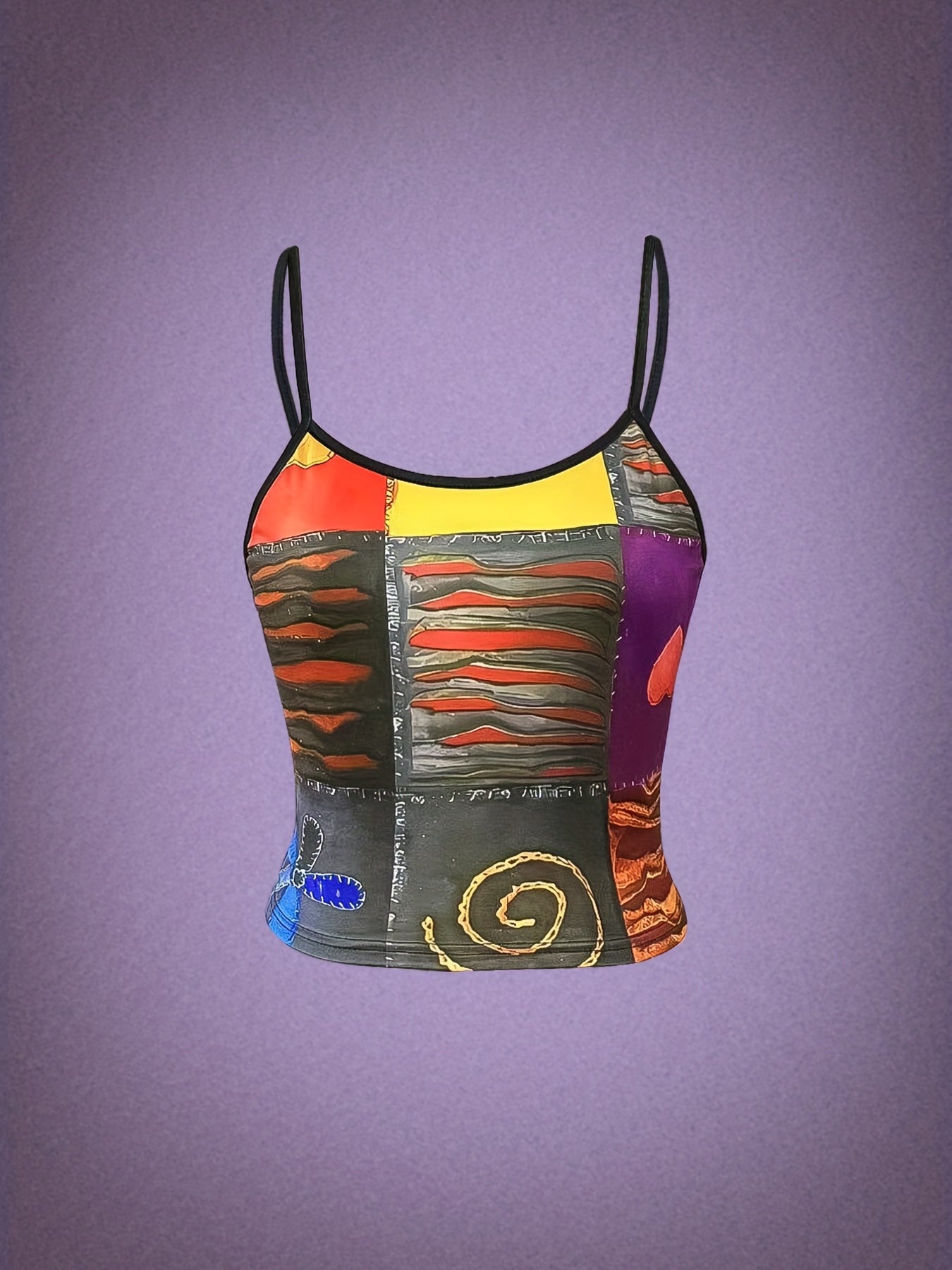 Summer Sleeveless All Over Print Cami Top