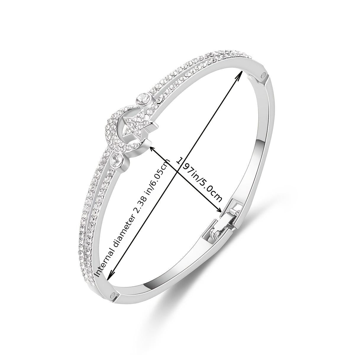 Stylish Star Moon Bracelet for Ages 12+