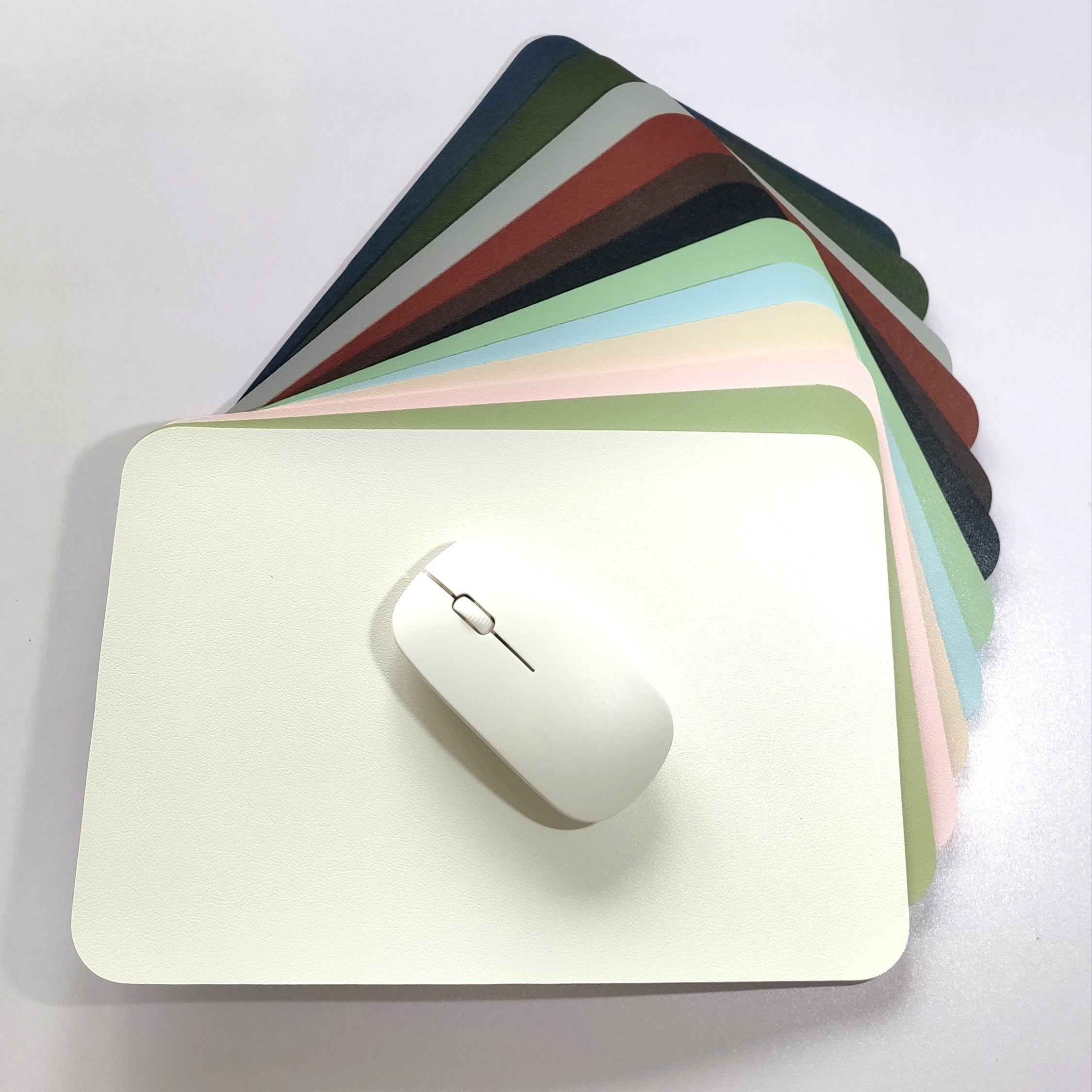 Small Leather Mouse Pad Desk Pad Waterproof Tablecloth Writing Desk Mat