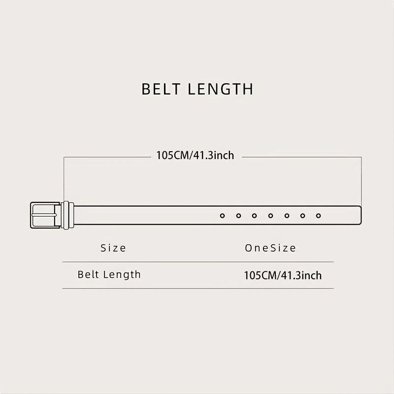 Double Ring Buckle Waist Belt for Jeans Pants