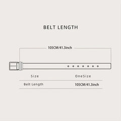 Double Ring Buckle Waist Belt for Jeans Pants