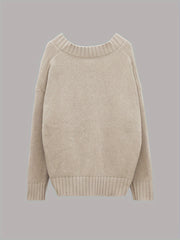  V Neck Long Sleeve Sweater