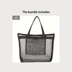 Quick Dry Mesh Shower Bag with Zipper and Inner Pouch