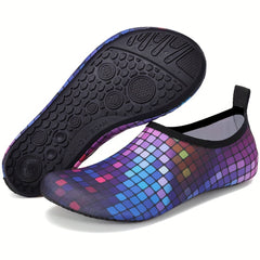 Women's Plaid Print Water Shoes Quick Drying Outdoor Sporty Creek Shoes