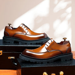 Men's Leather Non slip Oxford Dress Shoes Derby Comfortable Formal Shoes